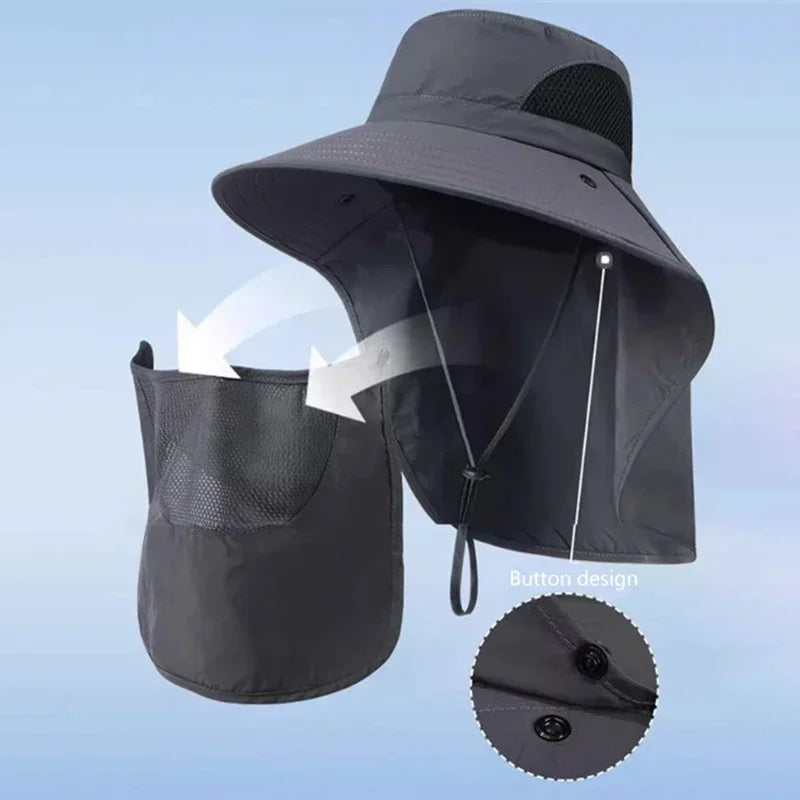 LEOSOXS Sun Hat UV Protection Outdoor Fishing Hiking Camping Visor