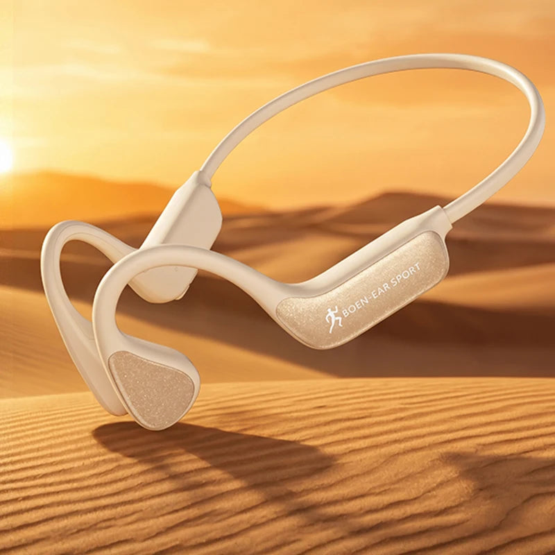 Bone Conduction Wireless Bluetooth Headphones With Mic And Waterproof