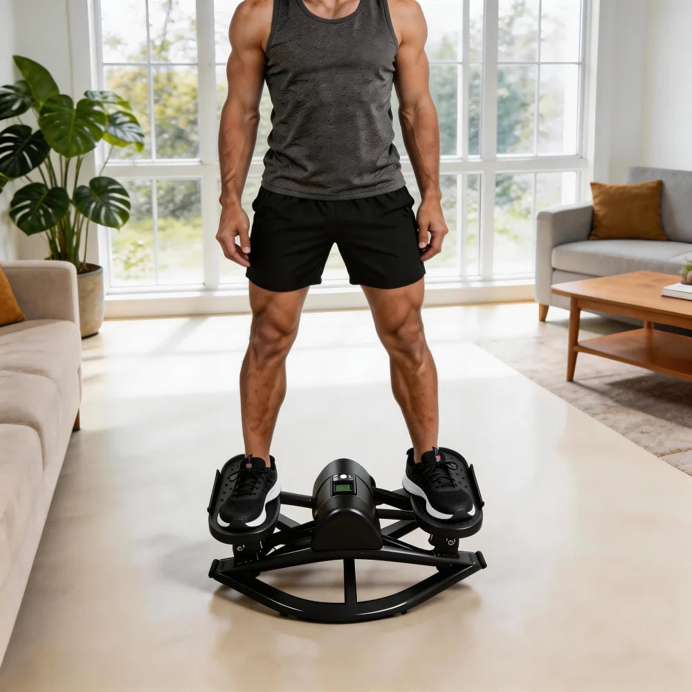 Portable Mini Stepper With Resistance Bands For Home Cardio