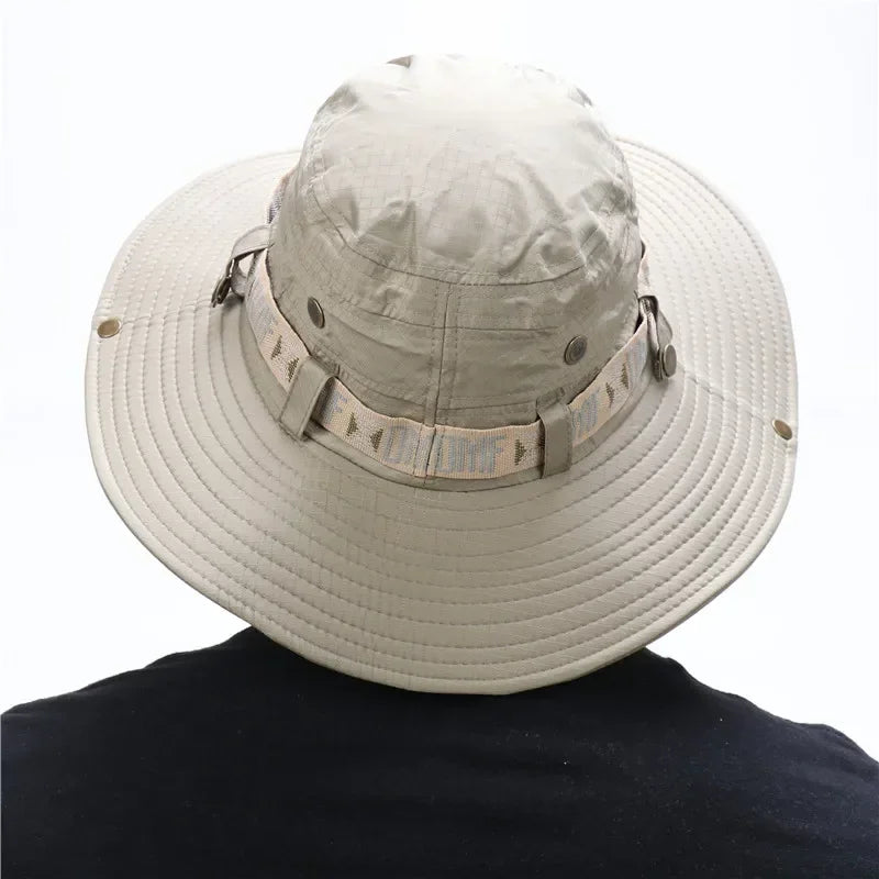 Unisex Outdoor UV Protection Bucket Hat With Wide Brim