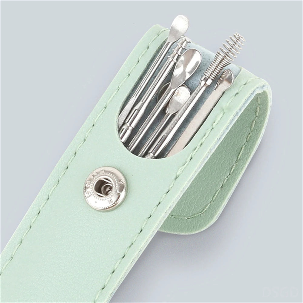 Stainless Steel 6Pcs Ear Pick Set For Daily Grooming