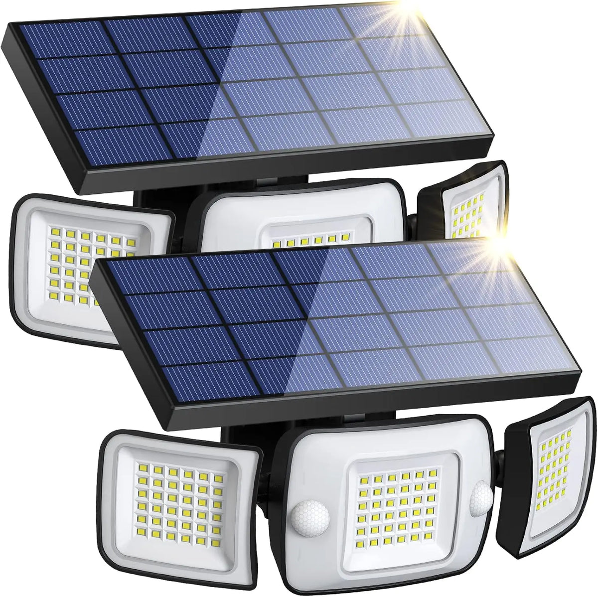 Intelamp Solar Motion Sensor Outdoor Floodlight for Garden Security Lights