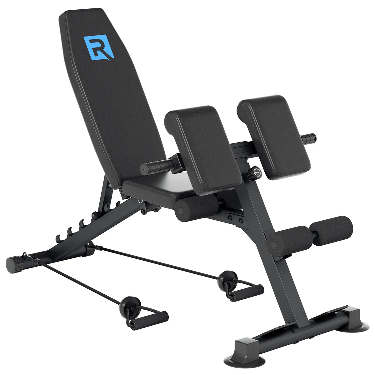 Foldable Roman Chair Hyperextension Bench for Core Strength Training