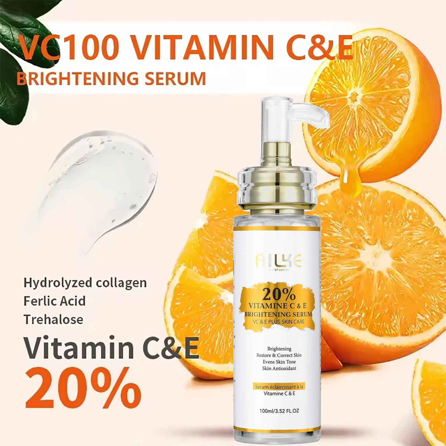KYLIEFIT Vitamin C Whitening Serum For Dark Spot Reduction