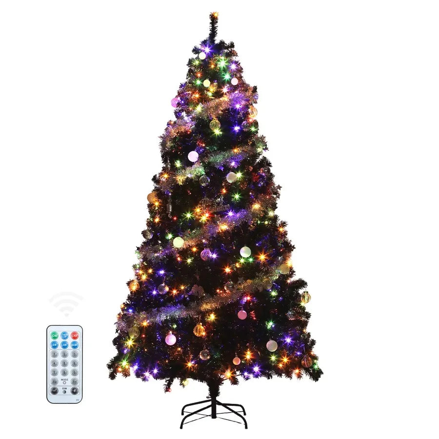 Uforic Prelit Artificial Pine Christmas Tree with Remote Control