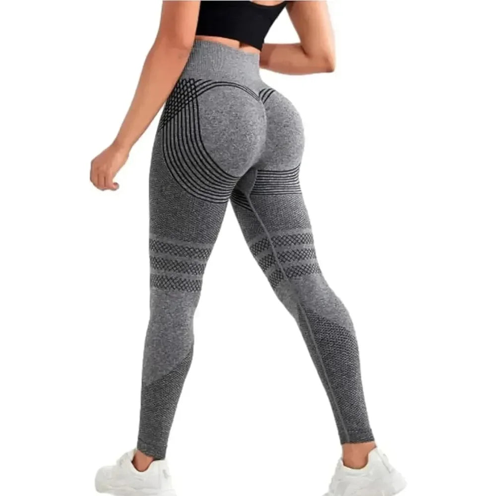 3D Cellulite Leggings High Waisted Butt Lifting Training For Gym