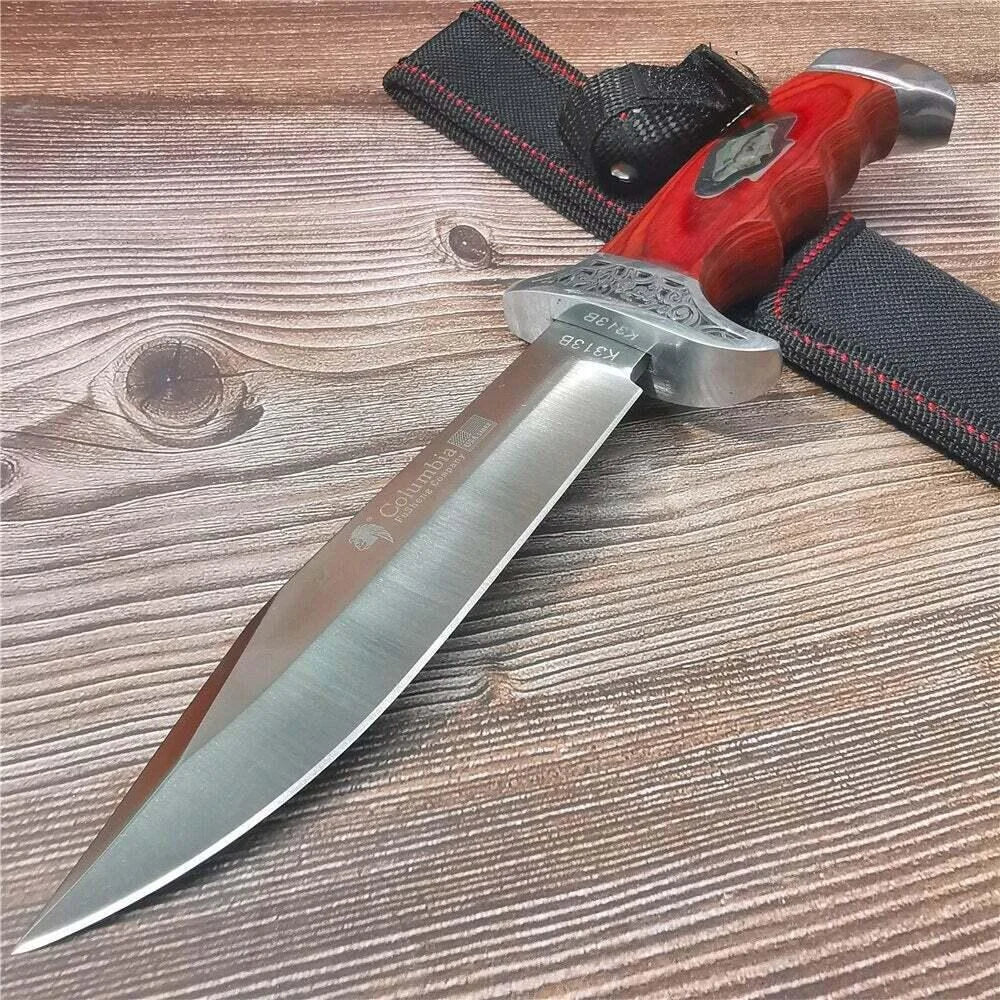 Outdoor Camping Survival Knife 7Cr13Mov Stainless Steel Blade