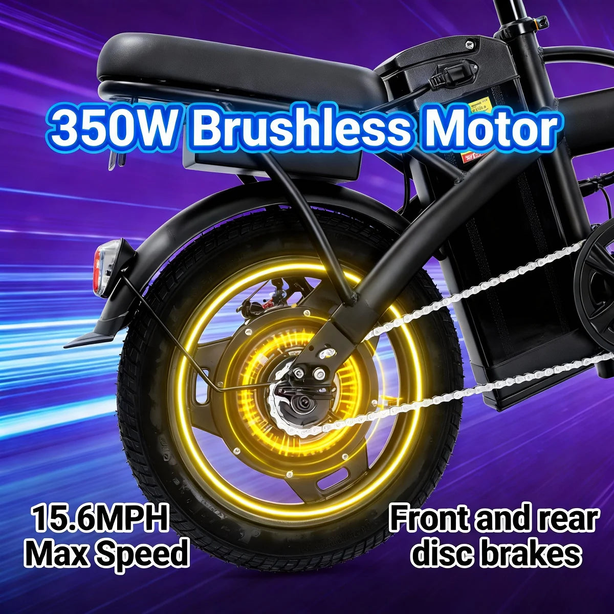 HEZZO T5 Folding Electric Bike For Adult Commuters