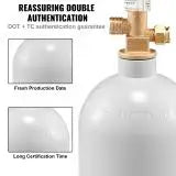 SucceBuy CO2 Tank Aluminum Gas Cylinder CGA320 Valve