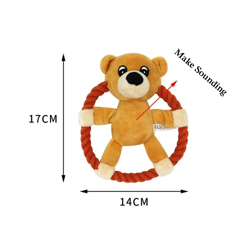 Durable Dog Chew Frisbee Non Toxic Soft Fetch Toy Puppy