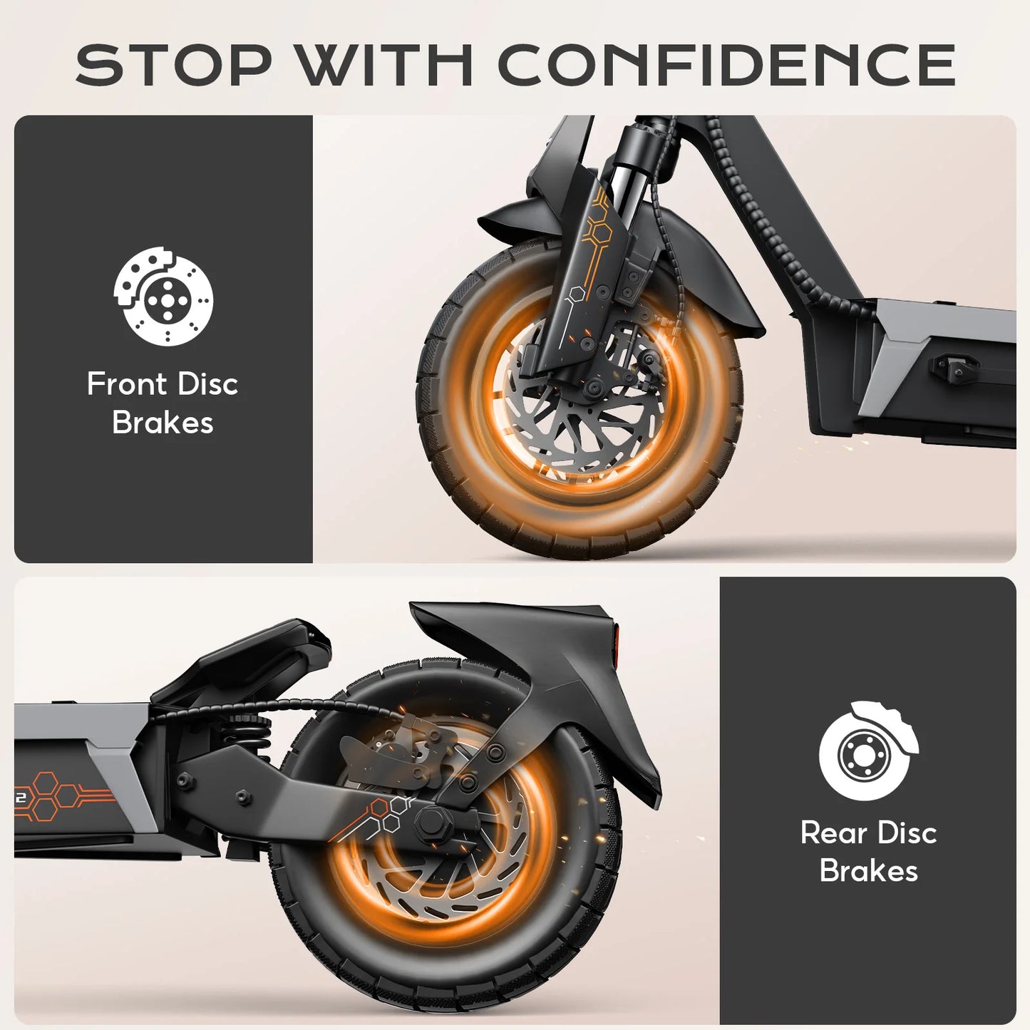 FENGQS ONECNA T2 1200W Dual Motor Foldable Electric Scooter