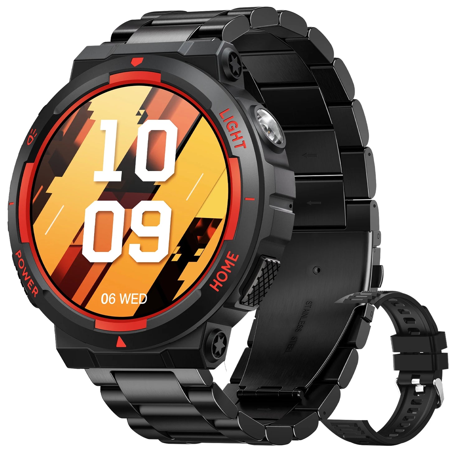 Eigiis Smart Watch With Led Flashlight And Sport Modes