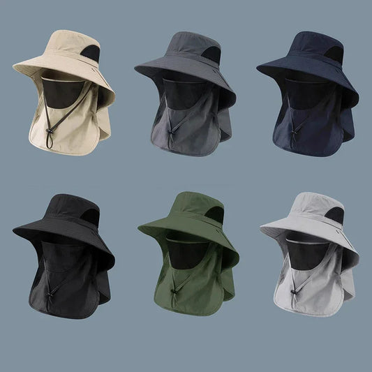 LEOSOXS Sun Hat UV Protection Outdoor Fishing Hiking Camping Visor