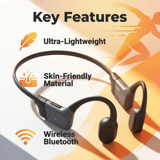 Open Ear Bone Conduction Headphones Bluetooth 5 3 For Running