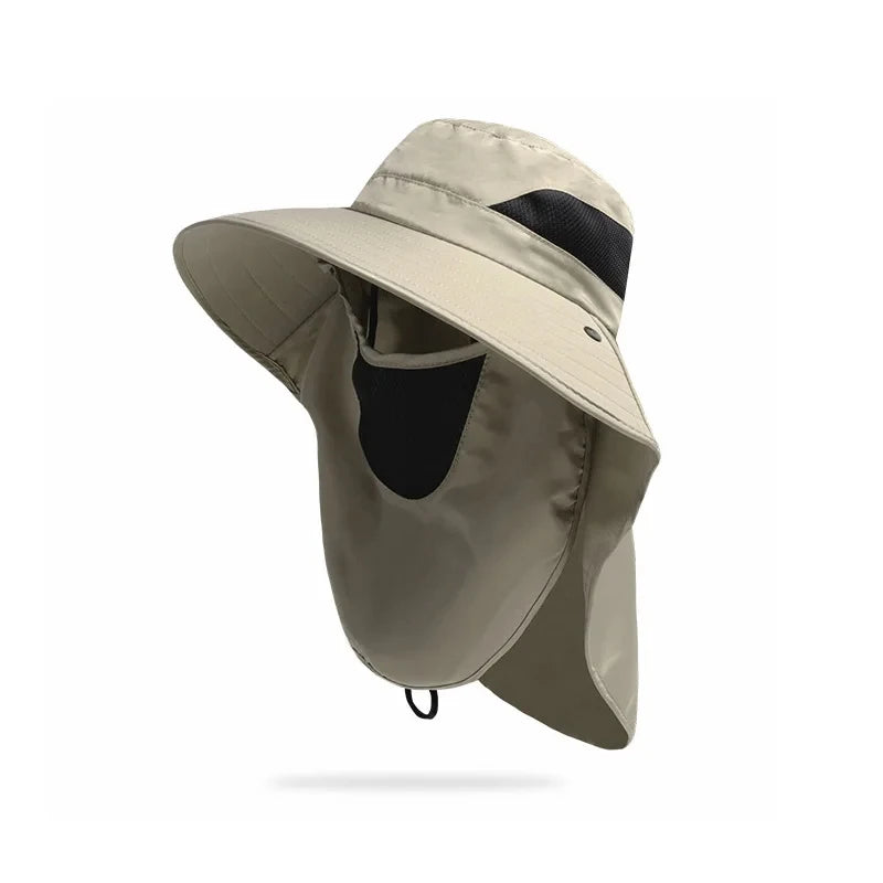 Outdoor Sun Hat For Men Wide Brim UV Protection Cap