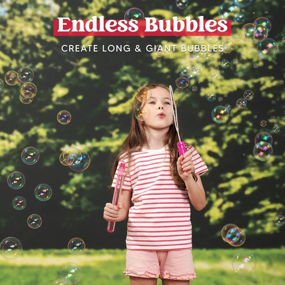 Joyfy Big Bubble Wands With Refill Solution For Kids Outdoor