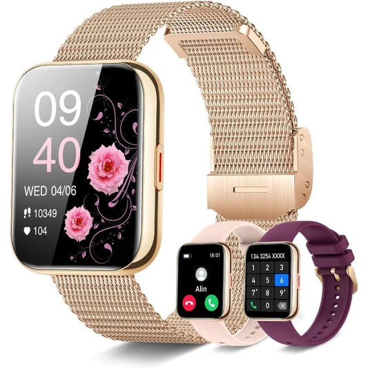 INNOFOVO AI Voice Smart Watch for Women Android and iPhone