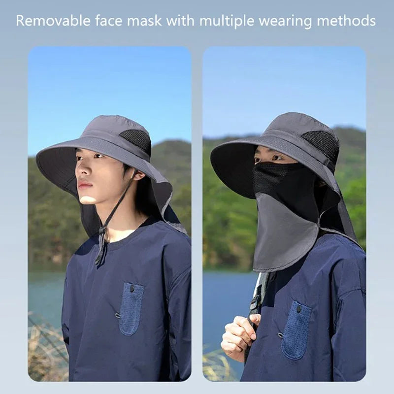 LEOSOXS Sun Hat UV Protection Outdoor Fishing Hiking Camping Visor