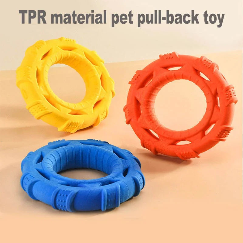 Floating Dog Frisbee Tug Toy 3 In 1 Bite Resistant