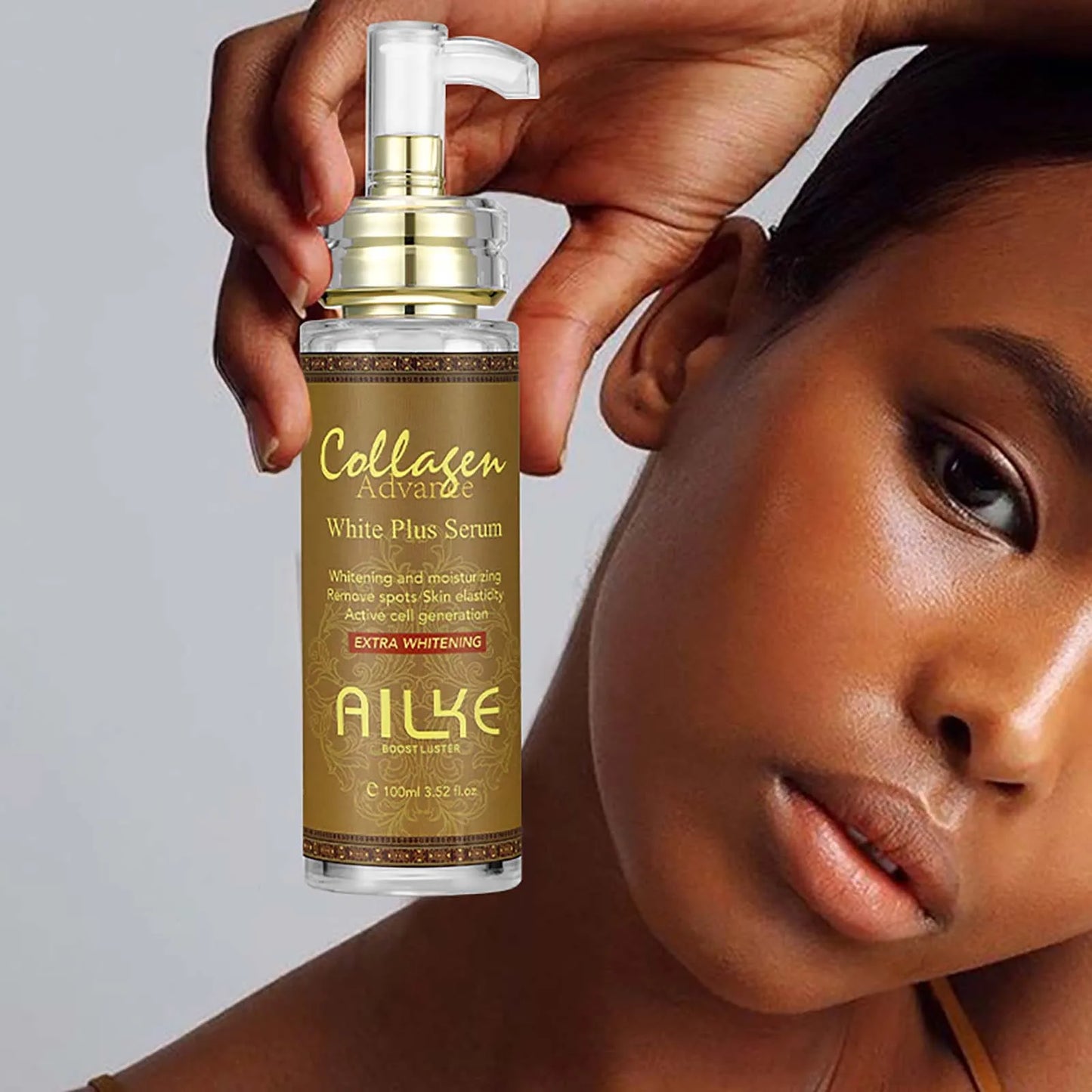 AILKE Skin Whitening Face Serum With Organic Collagen And Moisturizing