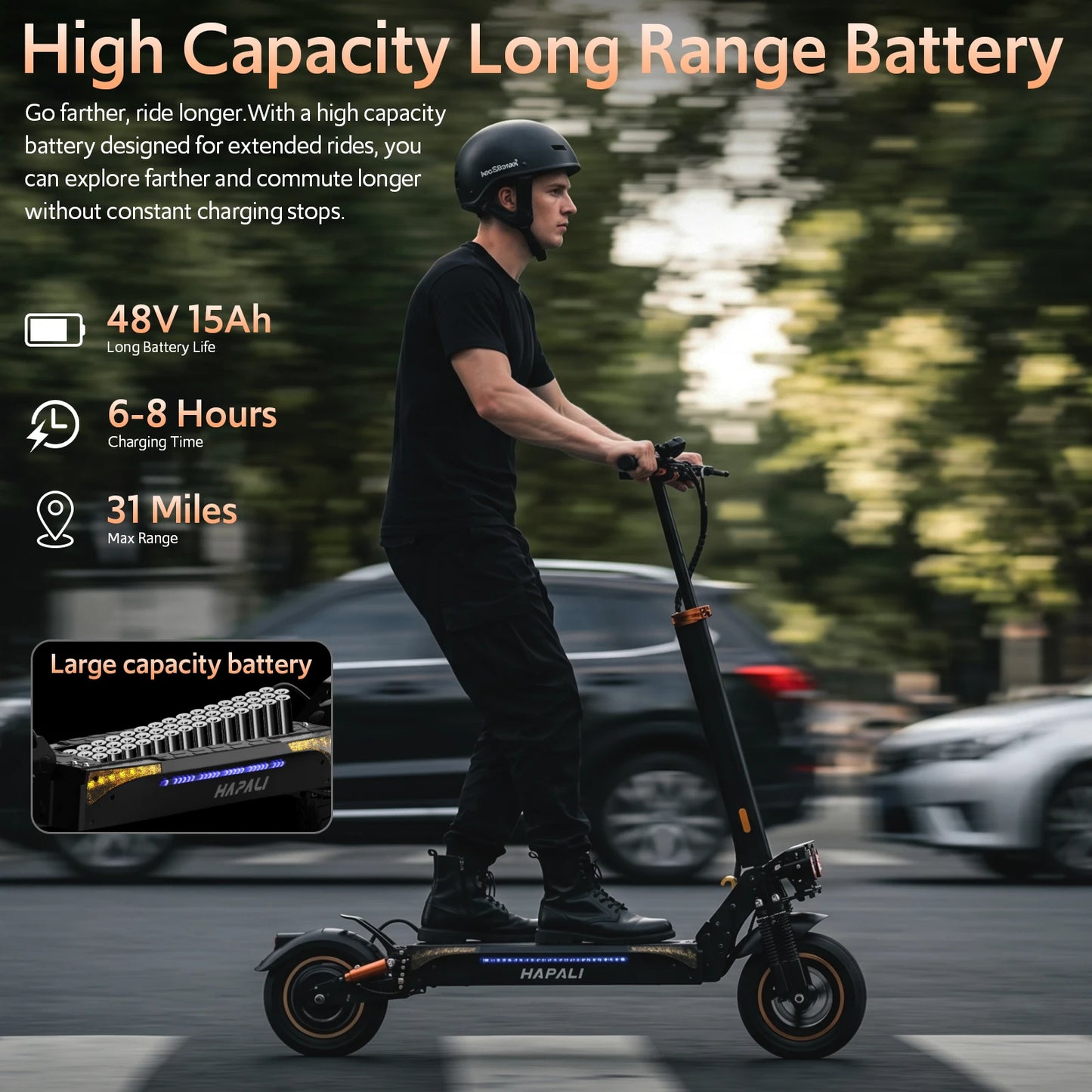 Osboo Off Road 1200W Electric Scooter With All Terrain Tires
