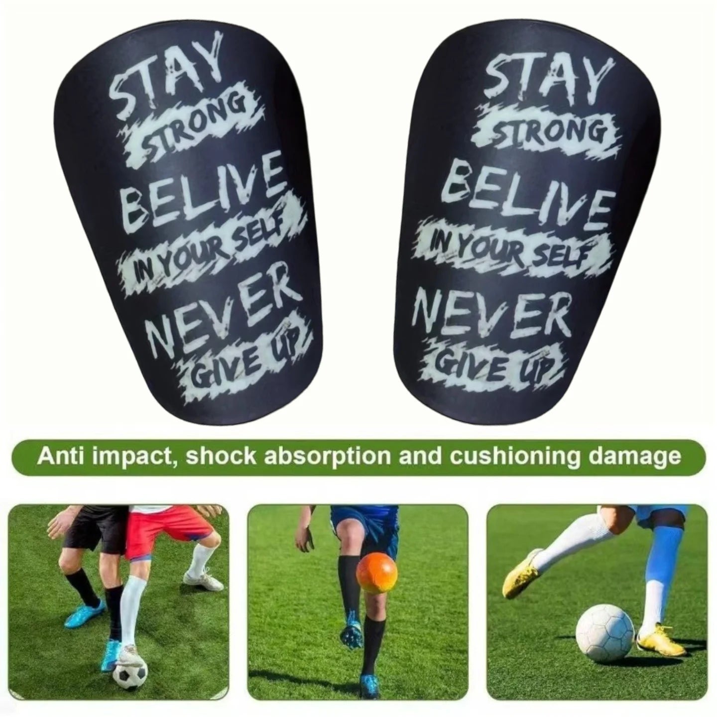 Mini Football Shin Guards PBT Material Unisex Protective Gear