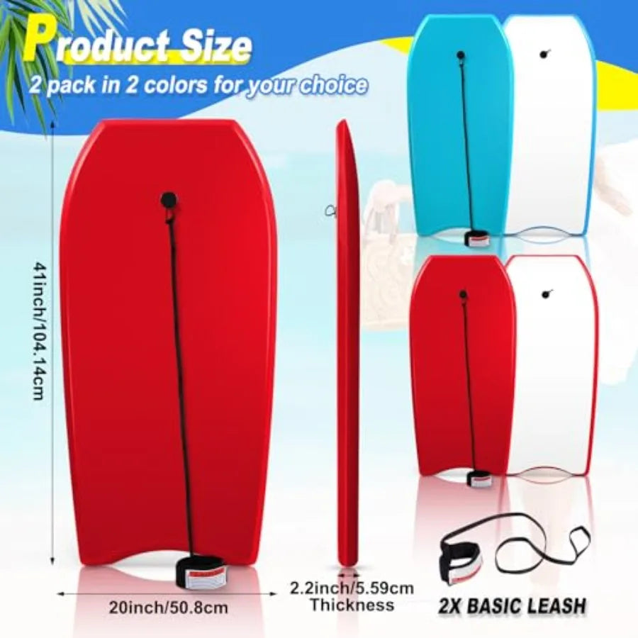 Bodyboard Set For Adults Lightweight Surfboard With Rope