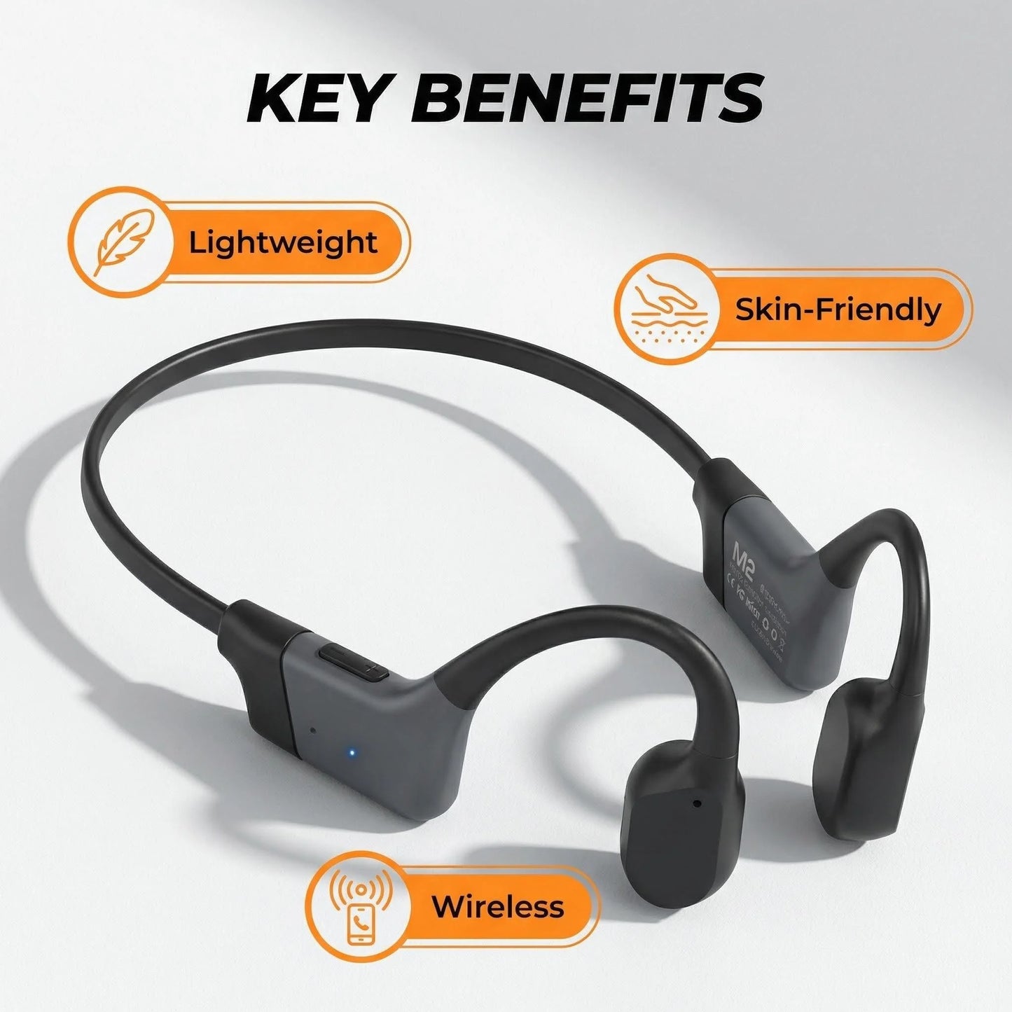 Open Ear Bone Conduction Headphones Bluetooth 5 3 For Running