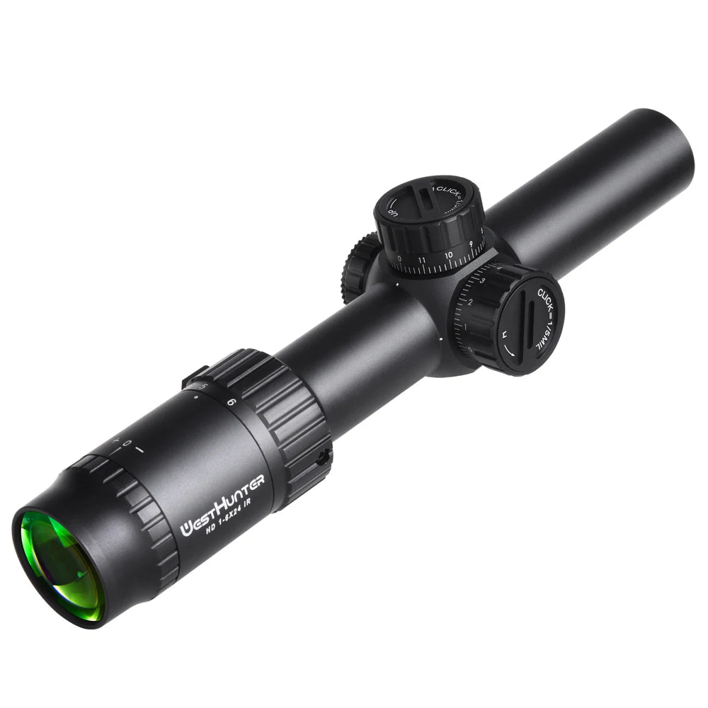 WestHunter HD 1-6X24 IR LPVO Riflescope With Green Red Illumination