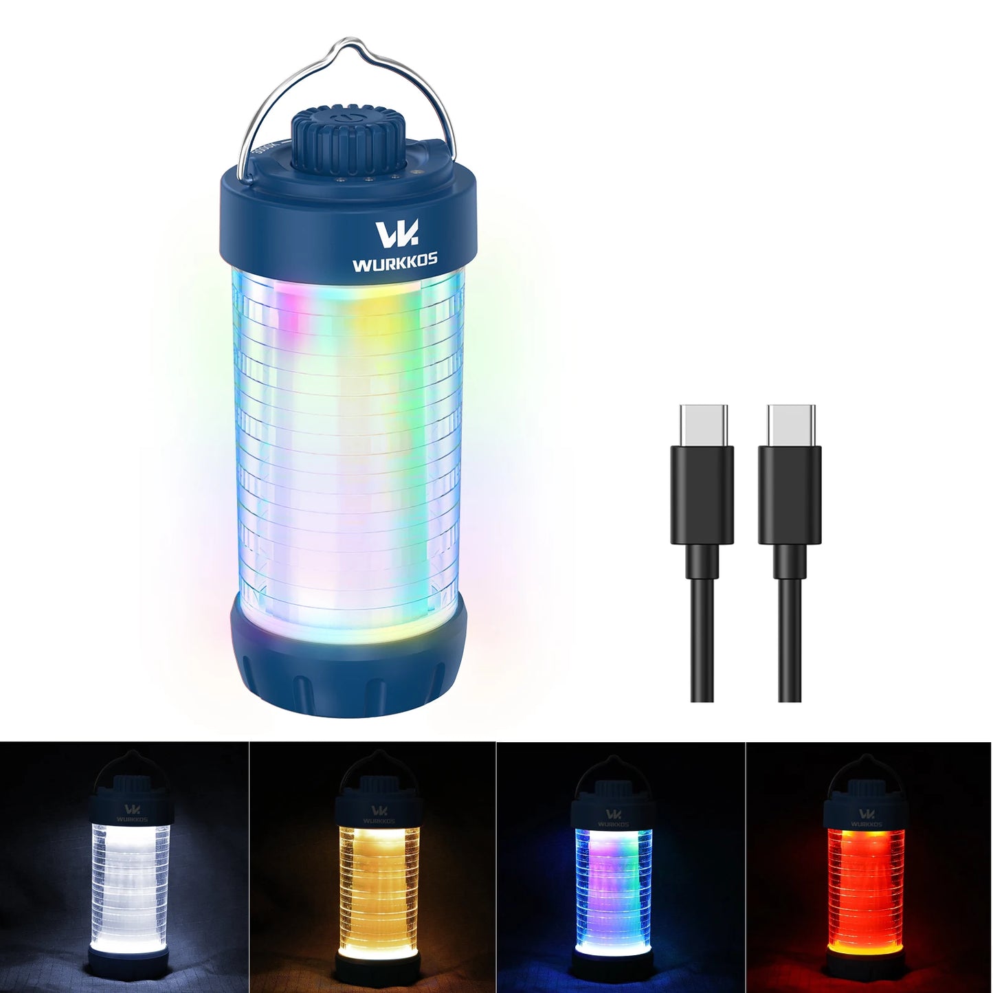 Wurkkos CL01 Camping Lantern 550LM Rechargeable LED Flashlight Waterproof