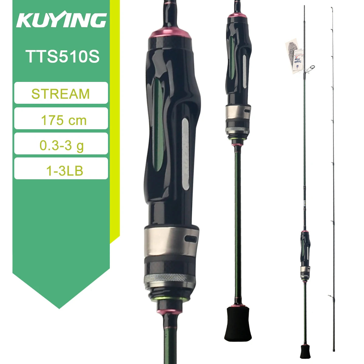 Kuying Teton Spinning Casting Rod BFS Carbon 0.8 to 8g 1 to 8lb