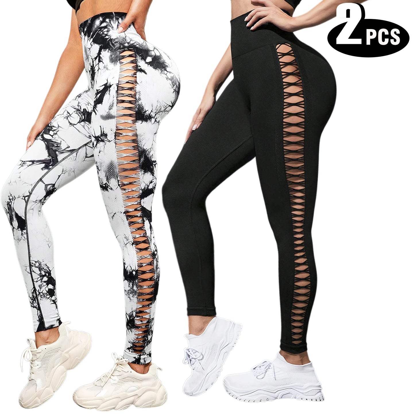 Women's High Waist Seamless Yoga Leggings Athletic Fitness
