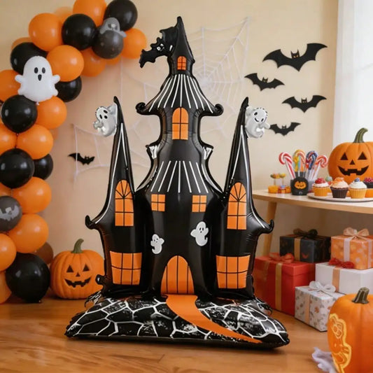 Halloween Haunted Castle Foil Balloon for Spooky Party Decor