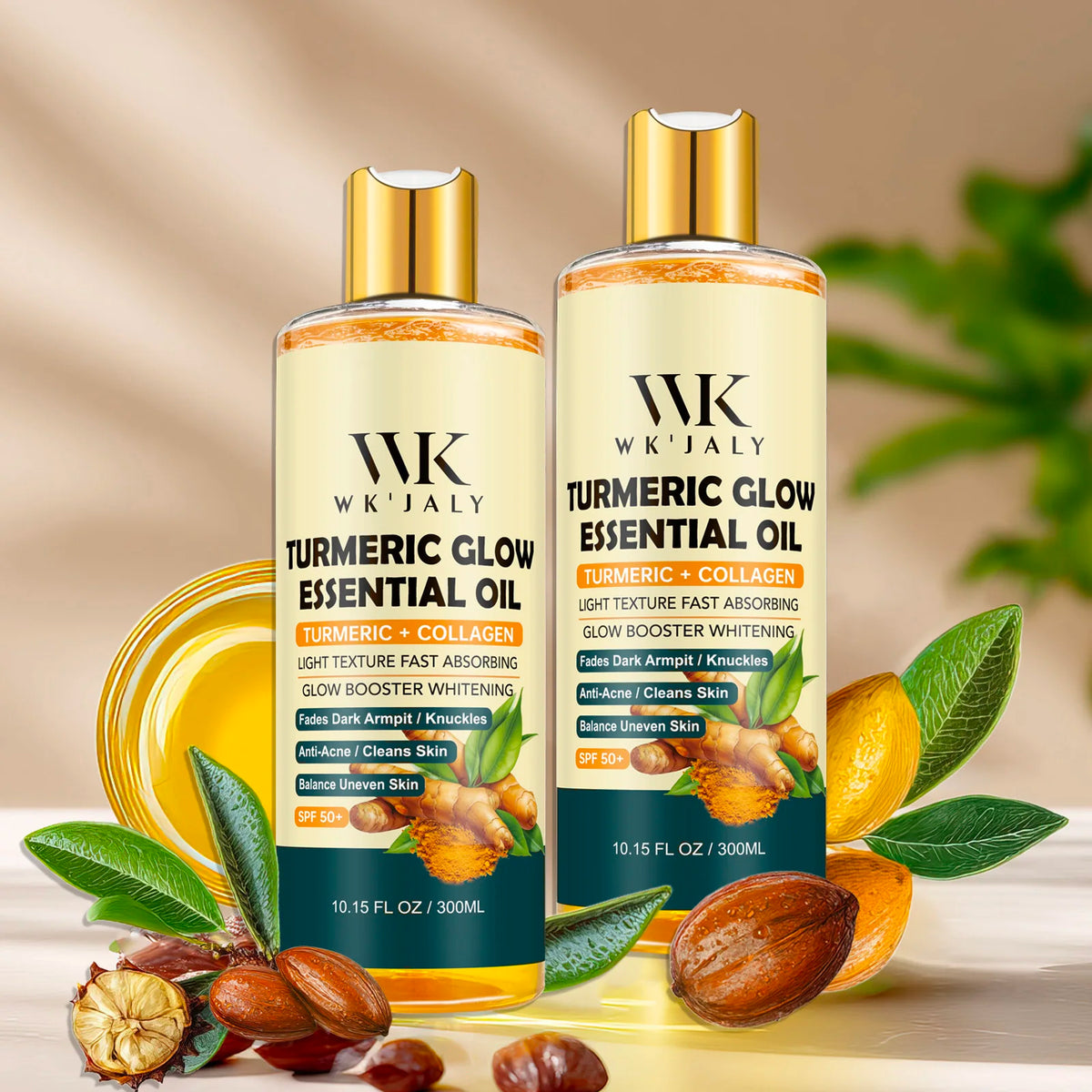 WK JALY Turmeric Brightening Body Oil Dark Spots Acne
