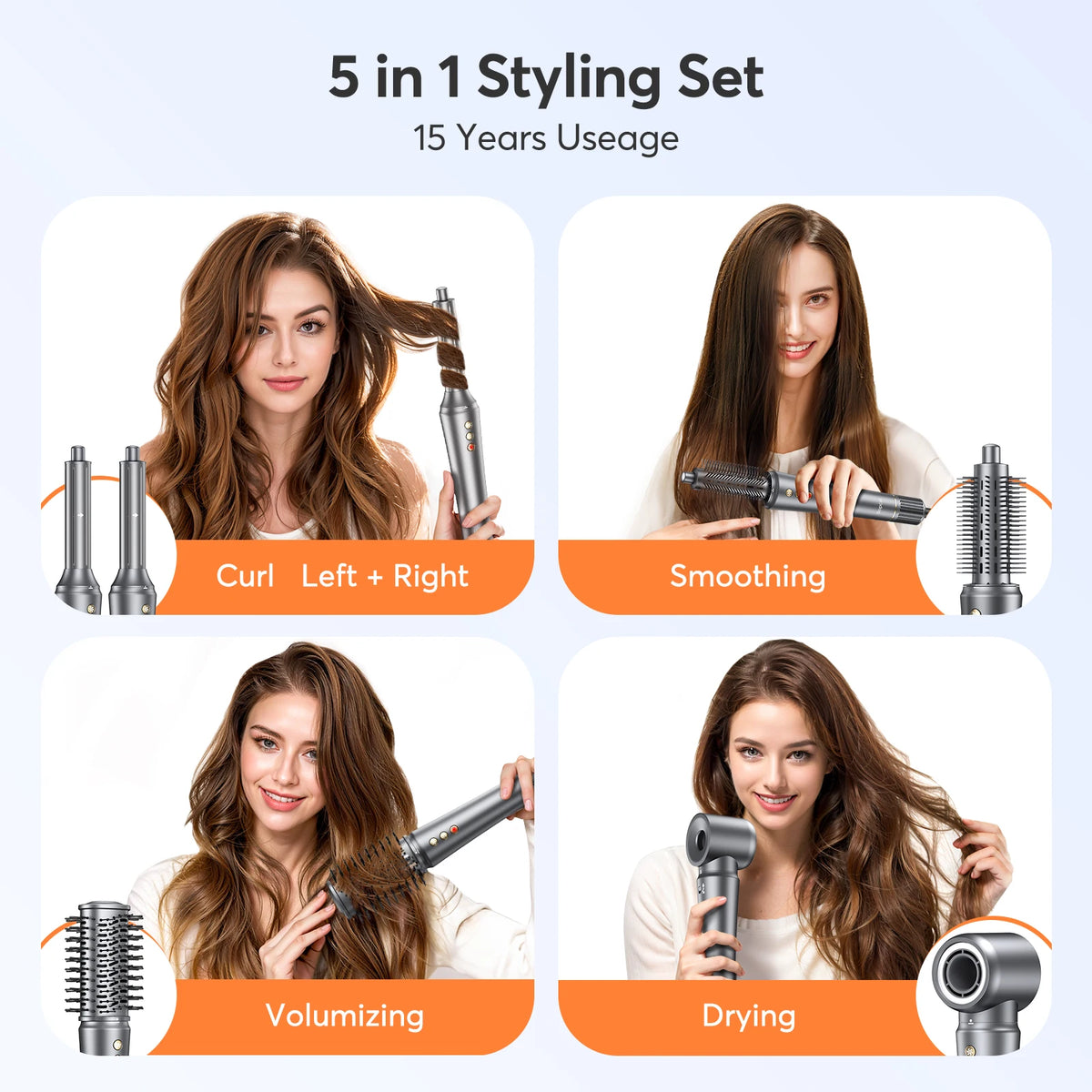 BOPCAL 5 In 1 Multifunctional Hot Air Hair Dryer Styler