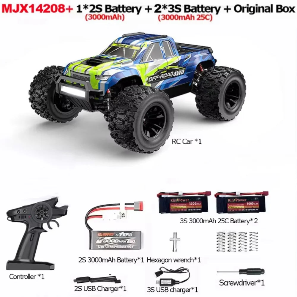 BEYONDSKY Hyper Go MJX RC Car 4WD Brushless Off-Road Monster