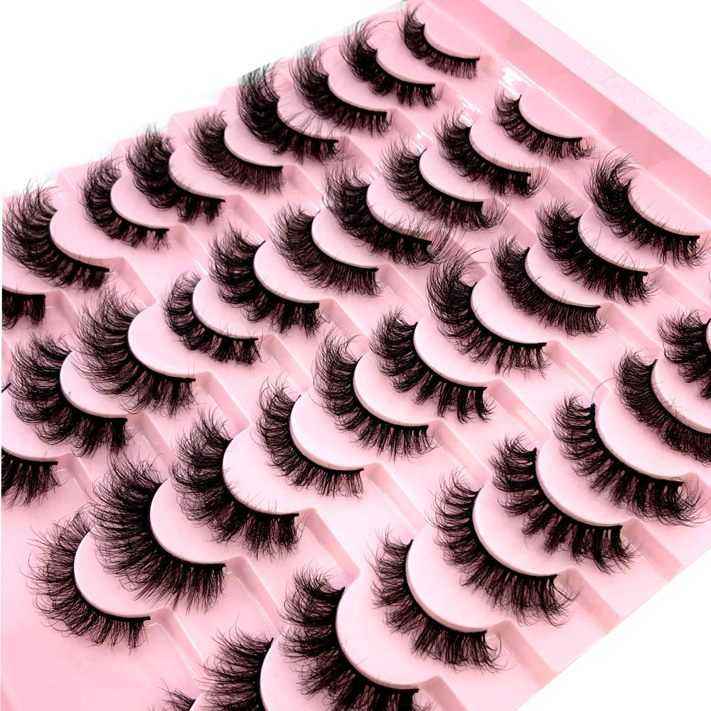 MKYDCG 5D Fluffy D Curl Eyelashes Thick Cat Eye 8D