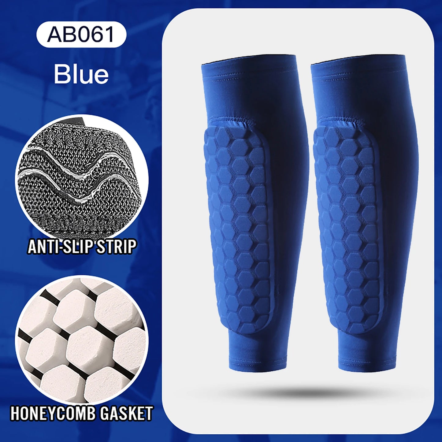Football Shin Guard Socks Sleeve With Foam Calf Compression Pads