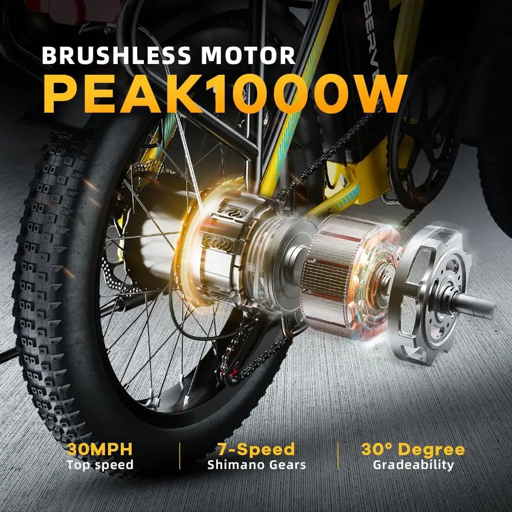 Cybervelo 1000W Foldable Electric Bike For Urban Commuting