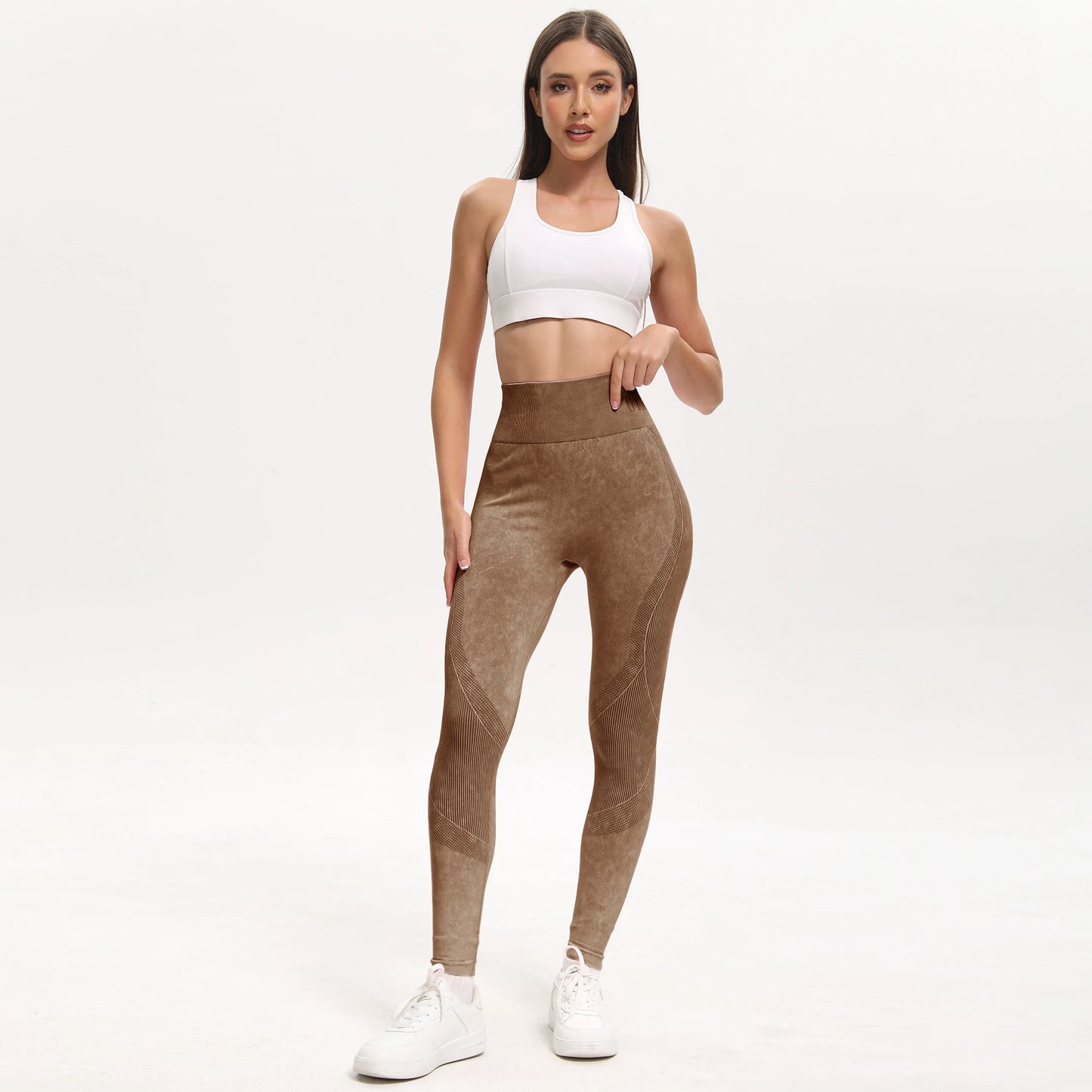 Women's High Waist Seamless Yoga Leggings Athletic Fitness