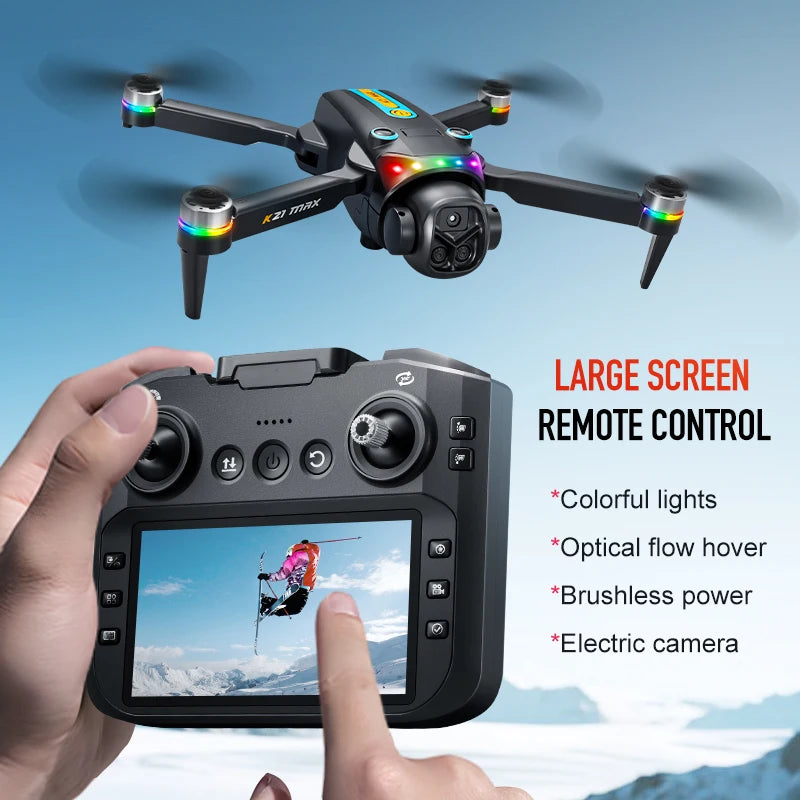 K21MAX Drone With Built-In 4.3 Inch Screen Remote Controller