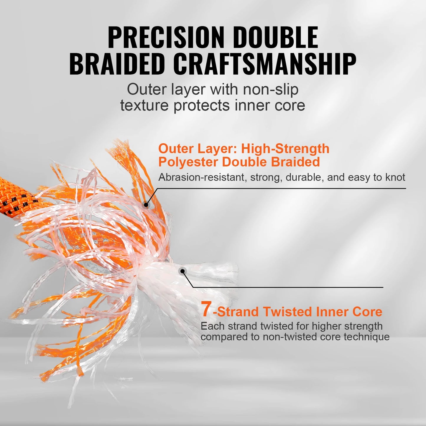 SucceBuy DualWeave Polyester Rope For Camping And Rescue