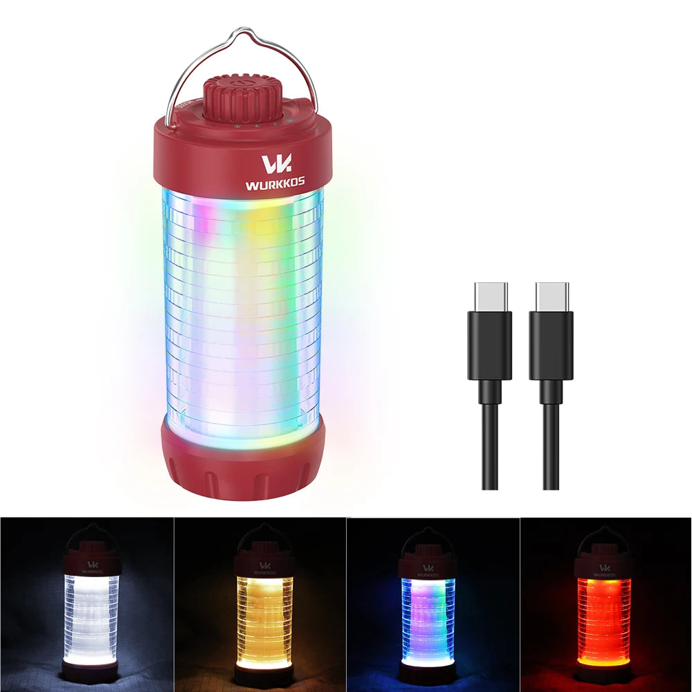 Wurkkos CL01 Camping Lantern 550LM Rechargeable LED Flashlight Waterproof