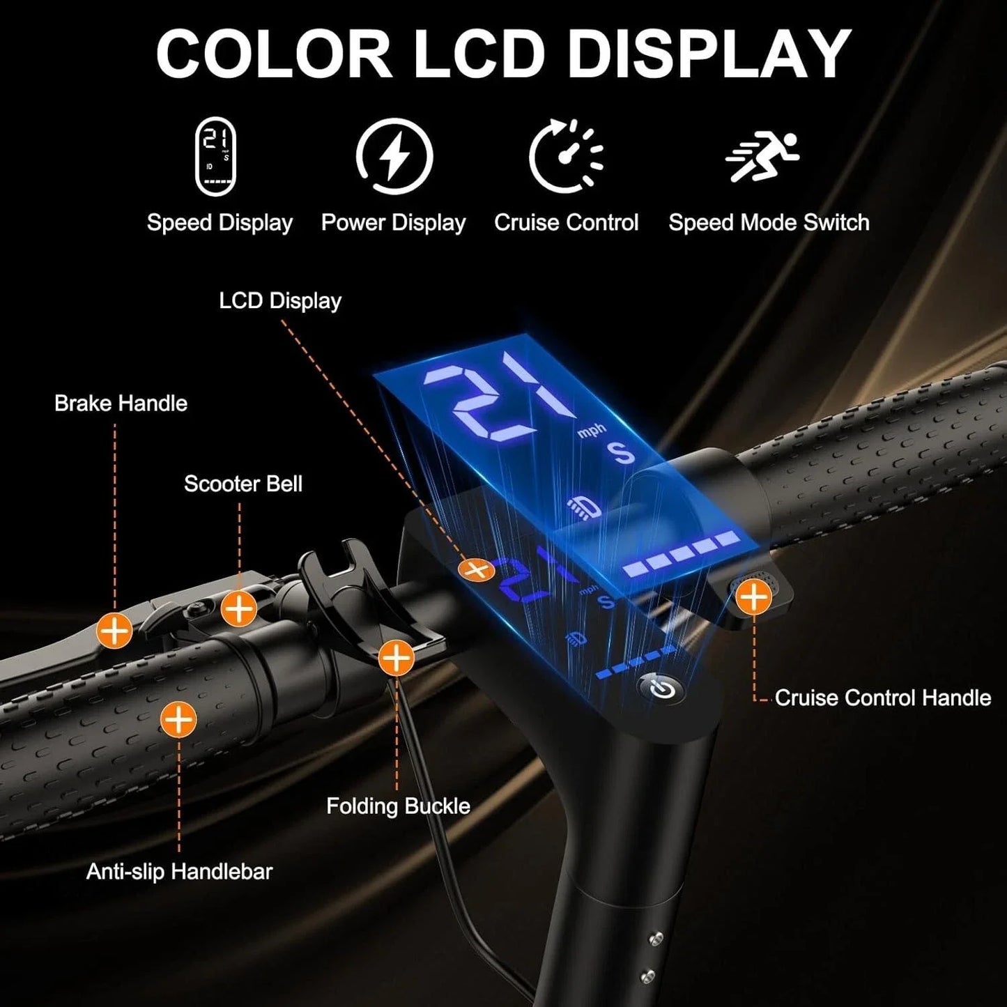 AOVOPRO TMAX Electric Scooter 500W 22MPH Folding Smart App
