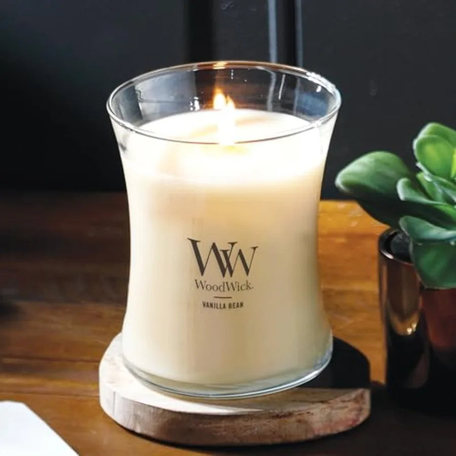 Vanilla Bean Holiday Candle Gift For Women And Crackling Wick