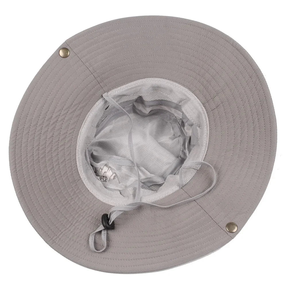 Unisex Outdoor UV Protection Bucket Hat With Wide Brim