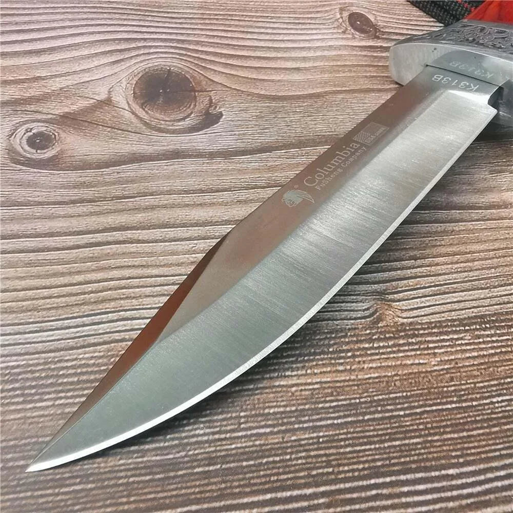 Outdoor Camping Survival Knife 7Cr13Mov Stainless Steel Blade