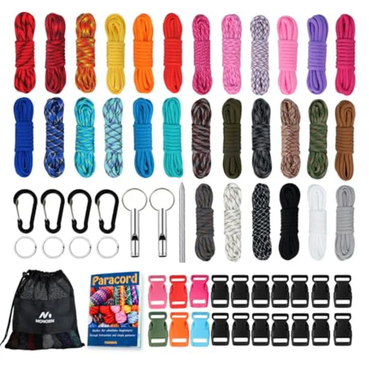 Paracord Combo Kit 550 Type III Parachute Cord Survival Gear