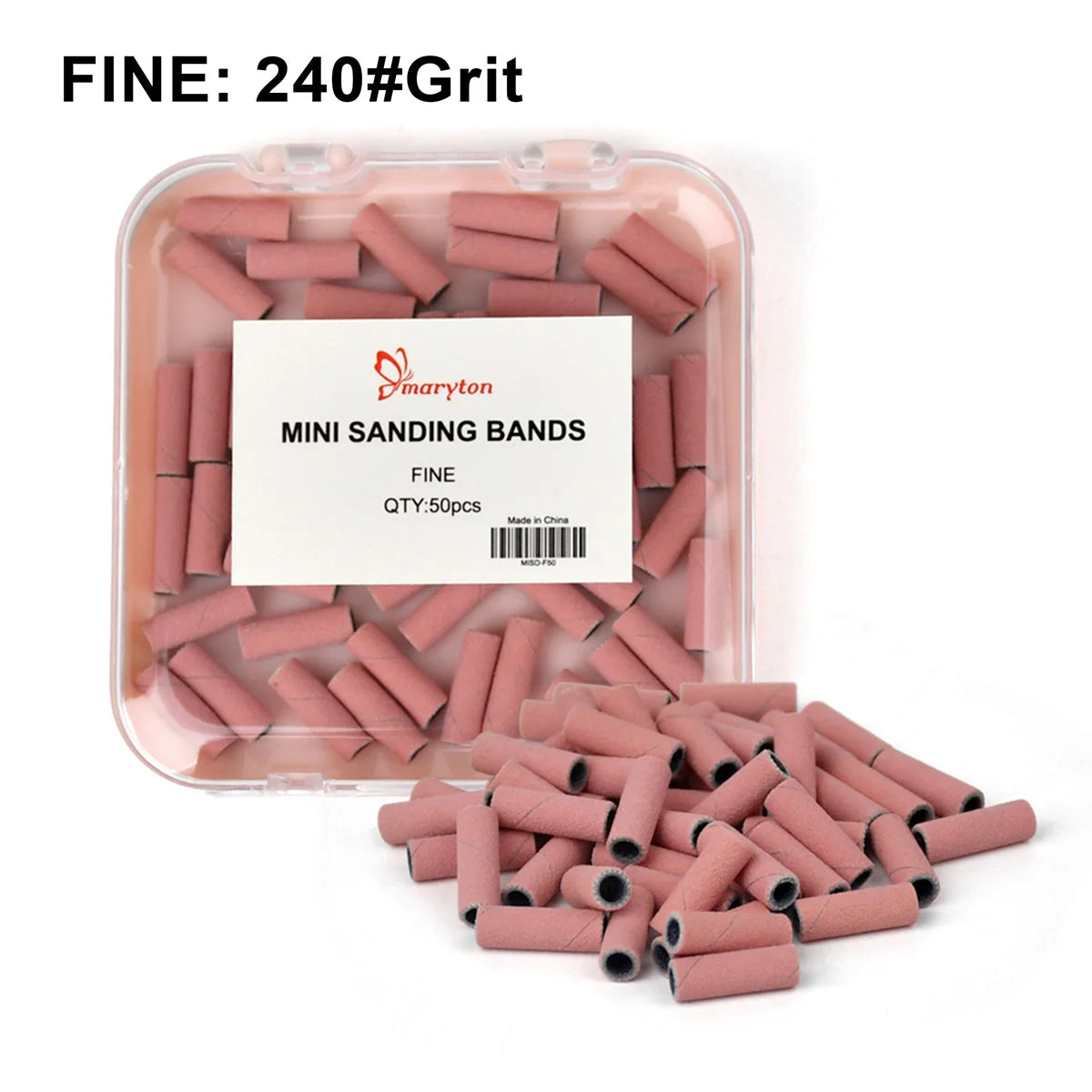 Maryton Nail Drill Bits Sets 3mm Mini Sanding Bands Kits