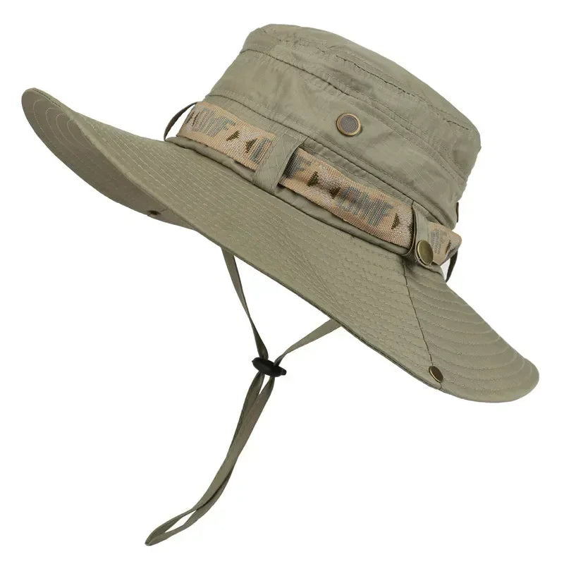 Unisex Outdoor UV Protection Bucket Hat With Wide Brim